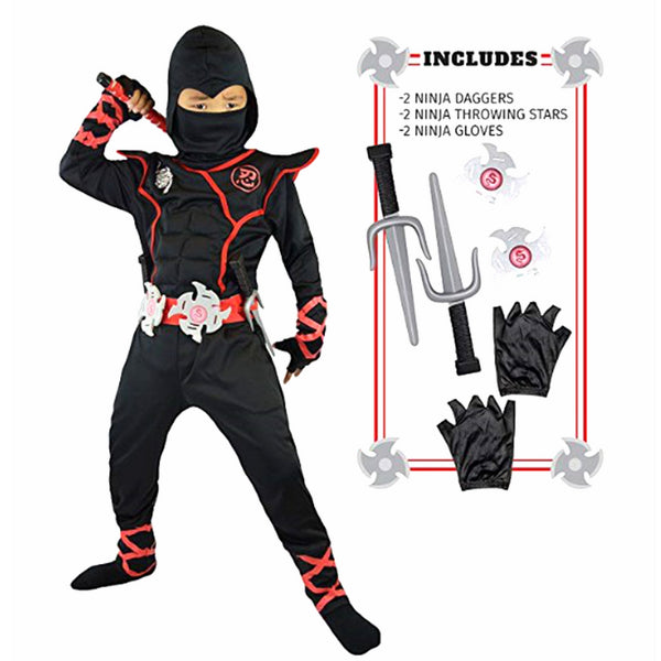 Ninja Costume Kids Ninjago-Costume Boy Girl Halloween Party Fancy Dress Superhero Ninja Cosplay Suit